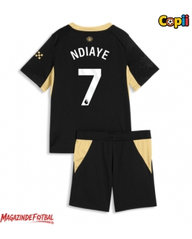Manchester City Iliman Ndiaye #7 Echipament de Fotbal Replică 2026-27 Copii Deplasare (+ Șorturi)